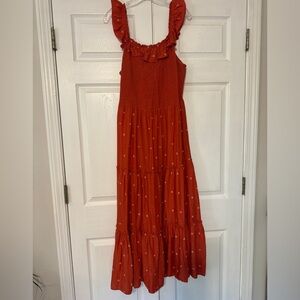 Ruffled Red Polka Dot Dress